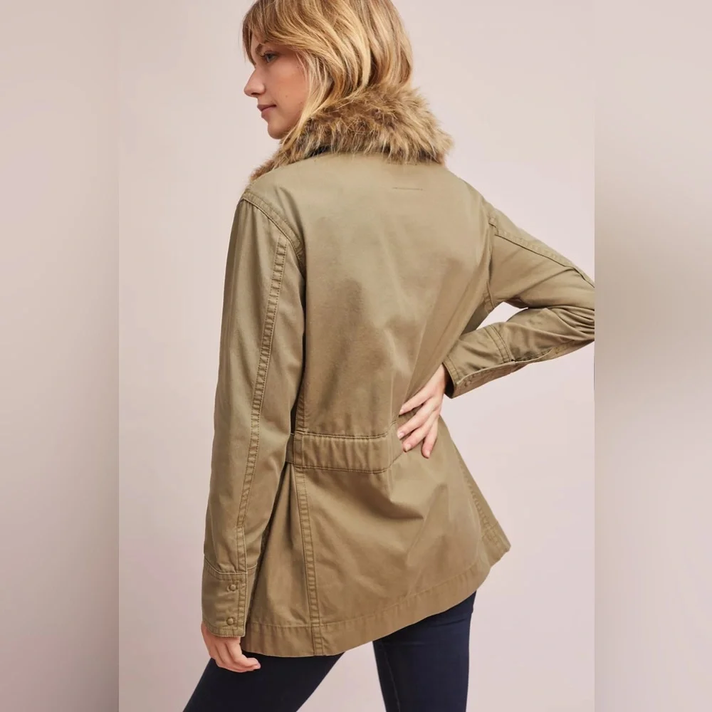 Anthropologie Faux Fur Trimmed Field Parka - Picture 5 of 6